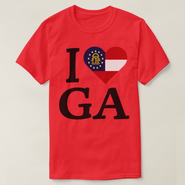 Camiseta Amo Georgia TShirt 1 (Diseño del anverso)
