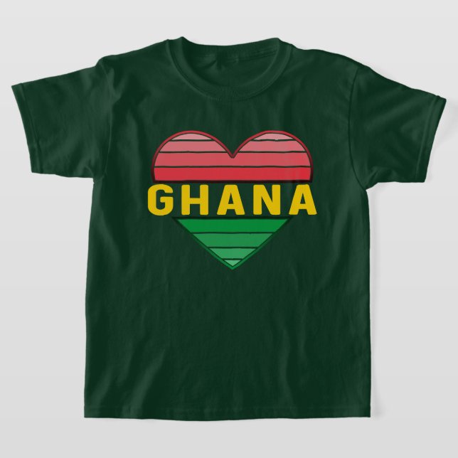 Camiseta Amo Ghana, el corazón ghanés (Distribución)
