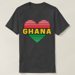 Camiseta Amo Ghana, el corazón ghanés