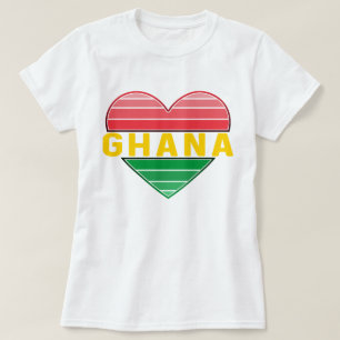 Camiseta Amo Ghana, el corazón ghanés