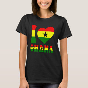 Camiseta Amo Ghana Orgulloso De Ser Ghanés Un Corazón De Ba