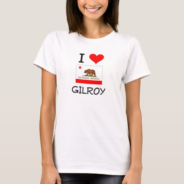 Camiseta Amo GILROY California (Anverso)