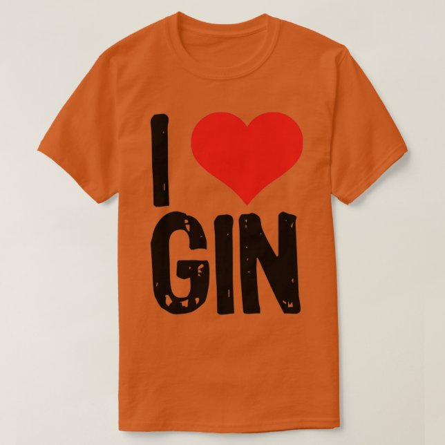 Camiseta Amo Gin (Diseño del anverso)
