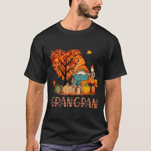 Camiseta Amo gnomos de otoño Grangran halloween calabaza ni (Anverso)