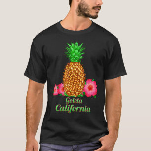 Camiseta Amo Goleta California Ca Pineapple Floral