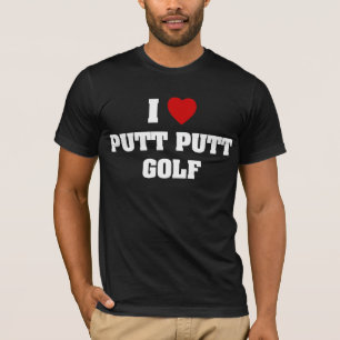 Camiseta Amo golf del putt del putt (del corazón)