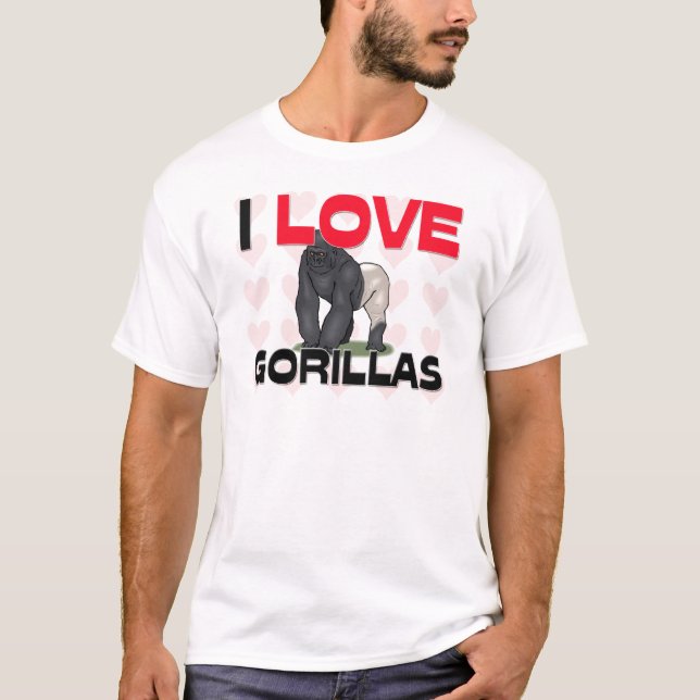 Camiseta Amo gorilas (Anverso)