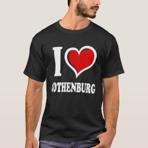 Camiseta Amo Gotemburgo, corazón