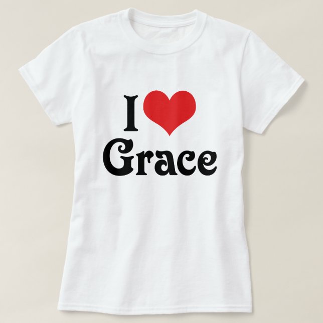 Camiseta Amo Grace (Diseño del anverso)