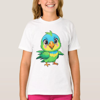 Camiseta Amo gracioso Aves verdes
