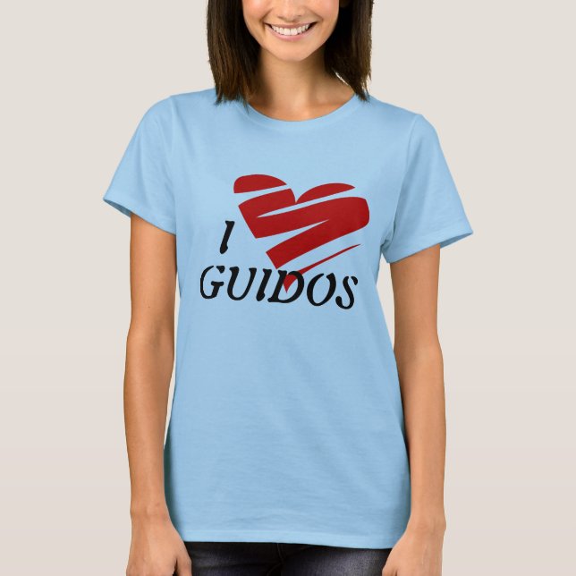 Camiseta Amo Guidos, camisa, (Anverso)