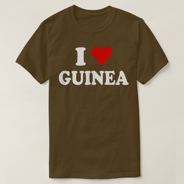Camiseta Amo Guinea (Diseño del anverso)
