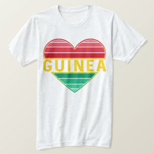 Camiseta Amo Guinea, el corazón guineano