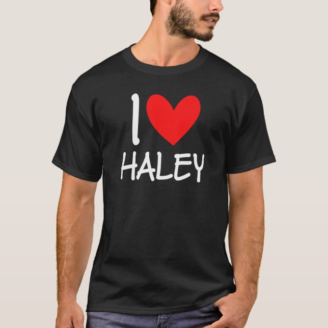 Camiseta Amo Haley Nombre Chica Personalizada Mujer Bff Fri (Anverso)