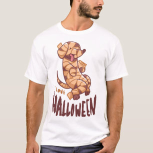 Camiseta Amo Halloween - Momia de Perro