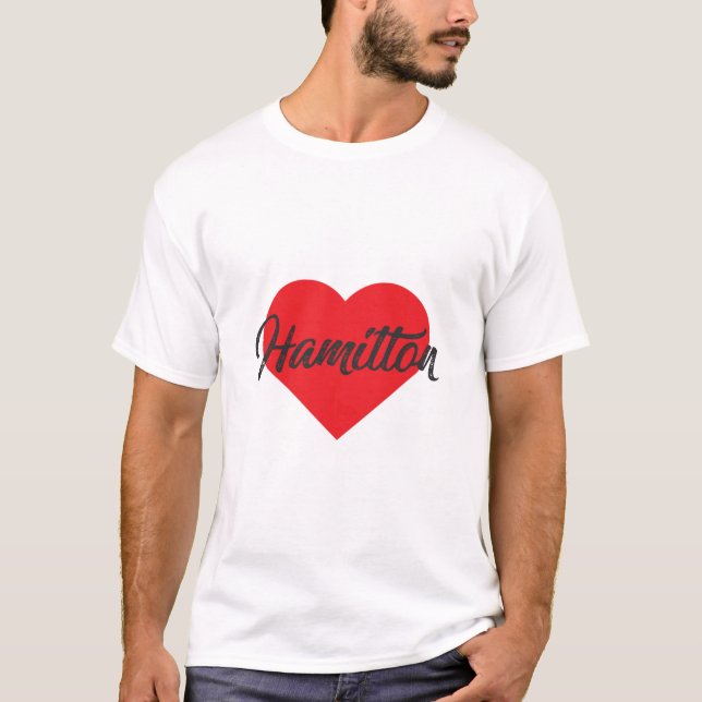 Camiseta Amo Hamilton - Bermudas (Anverso)