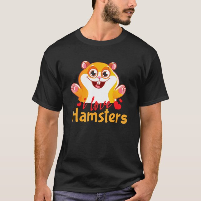 Camiseta Amo Hamsters Animal Costume Hamster (Anverso)