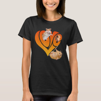 Camiseta Amo Hamsters Cute Hamster Mascota Hamster