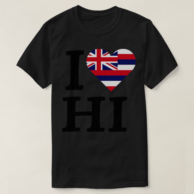 Camiseta Amo Hawaii TShirt (Diseño del anverso)