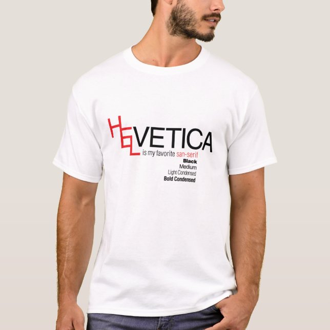 Camiseta Amo Helvética (Anverso)