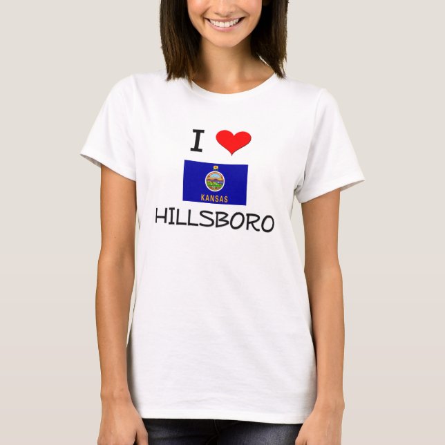 Camiseta Amo HILLSBORO Kansas (Anverso)