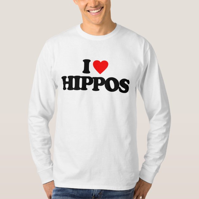 CAMISETA AMO HIPOPÓTAMOS (Anverso)