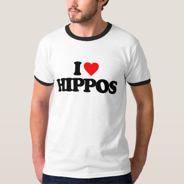 CAMISETA AMO HIPOPÓTAMOS (Anverso)