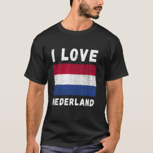 Camiseta Amo Holanda Vintage Holandés Viaje en familia Sou