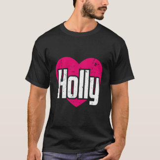 Camiseta Amo Holly Cute Nombre I Heart Holly
