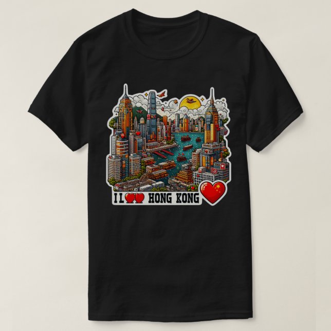 Camiseta Amo Hong Kong 1 (Diseño del anverso)