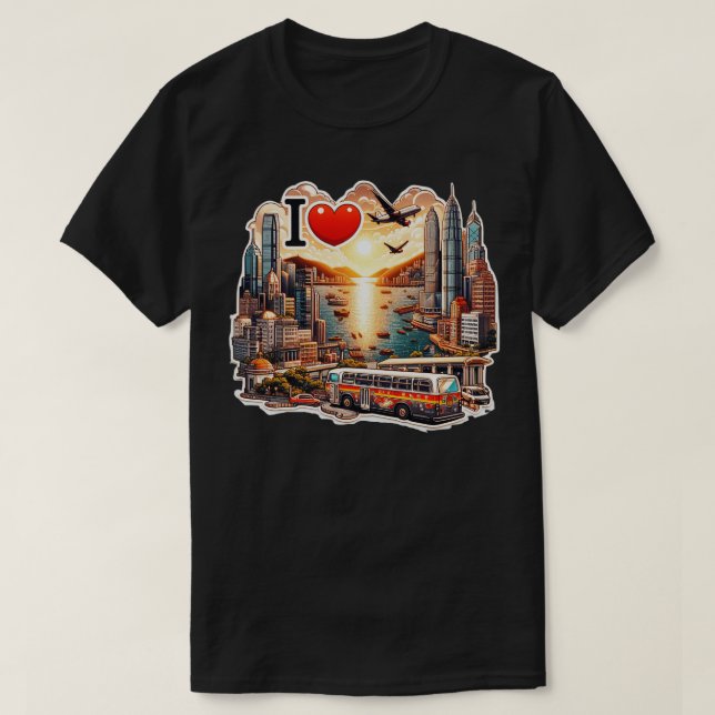 Camiseta Amo Hong Kong 16 (Diseño del anverso)