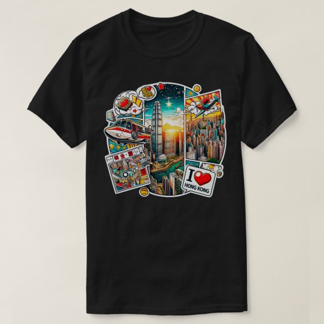 Camiseta Amo Hong Kong 17 (Diseño del anverso)