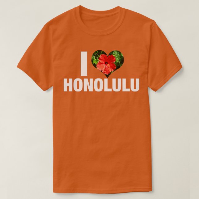 Camiseta Amo Honolulu (Diseño del anverso)
