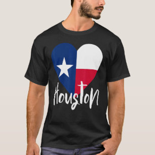 Camiseta Amo Houston Texas Tx Flag Lonestar Heart