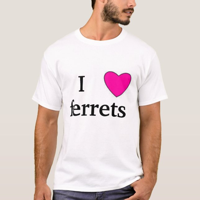 Camiseta amo hurónes (Anverso)