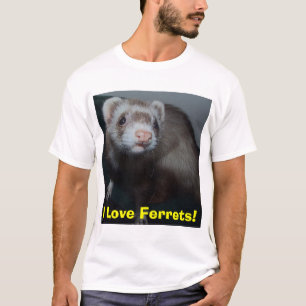 Camiseta ¡Amo hurónes!