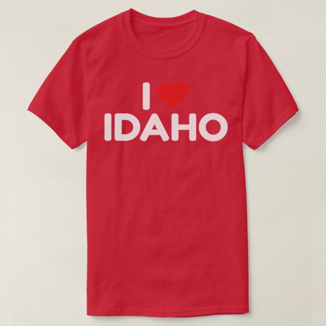 Camiseta Amo Idaho 2 (Diseño del anverso)