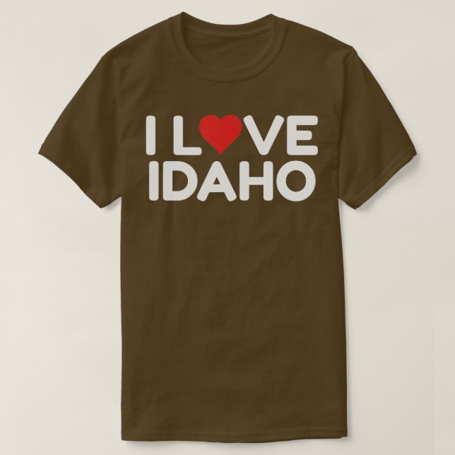 Camiseta Amo Idaho 3 (Diseño del anverso)