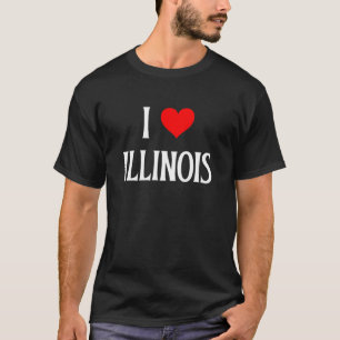 Camiseta Amo Illinois I Heart Illinois USA Holiday Trave