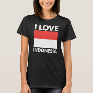 Camiseta Amo Indonesia Corazón Indonesia Viajes familiares 