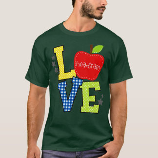 Camiseta Amo inicio, de vuelta a la escuela, primer día de
