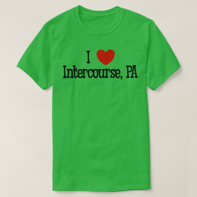 Camiseta Amo Intercourse PA (Diseño del anverso)