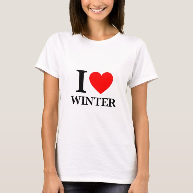 Camiseta Amo invierno (Anverso)