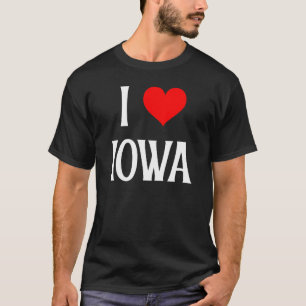 Camiseta Amo Iowa I Heart Iowa IA Festividad Estadounidense