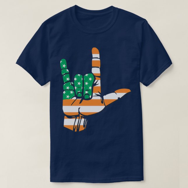 Camiseta Amo Irlanda Amo el Rótulo Saint Patrickx27s Day Gi (Diseño del anverso)