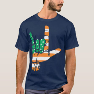 Camiseta Amo Irlanda Amo el Rótulo Saint Patrickx27s Day Gi