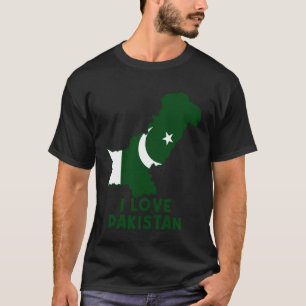 Camiseta Amo Islamabad Hola Mapa Bandera de Pakistán Orgull