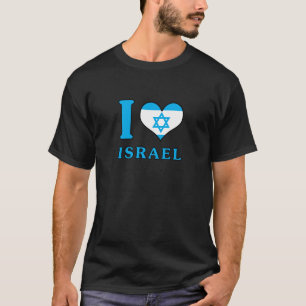Camiseta Amo Israel - Bandera con Magen David