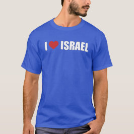 Camiseta Amo Israel, corazón Israel