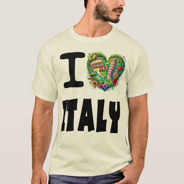 Camiseta Amo Italia (Anverso)